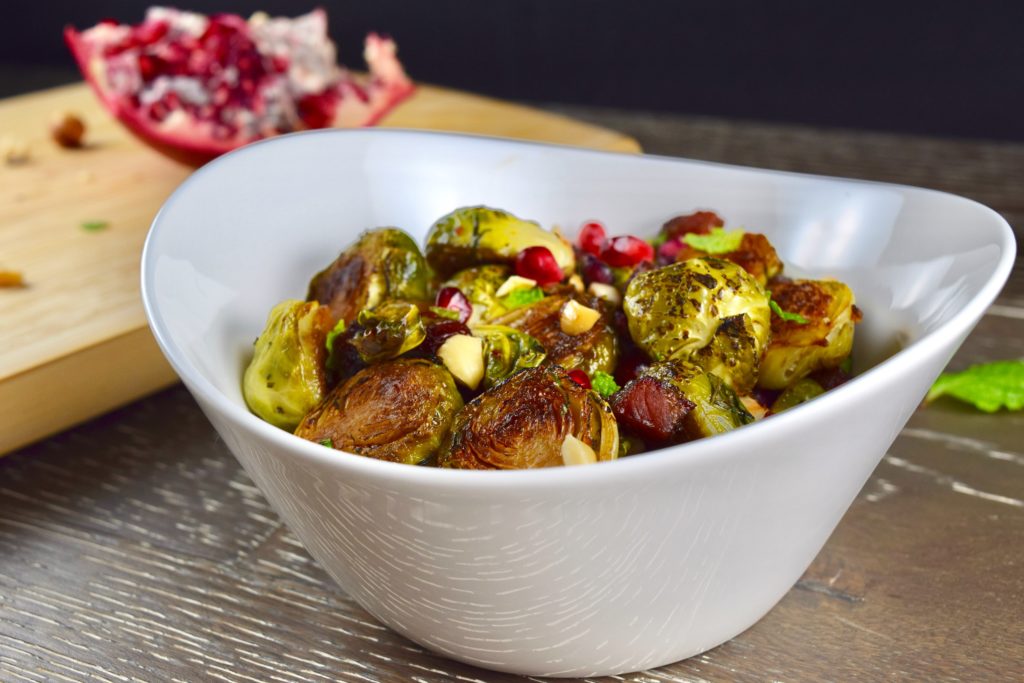 Pomegranate Pancetta Brussels Sprouts 3