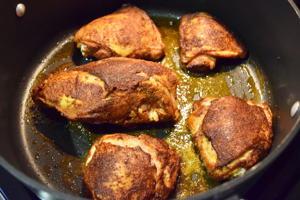 Moroccan Chicken Browned