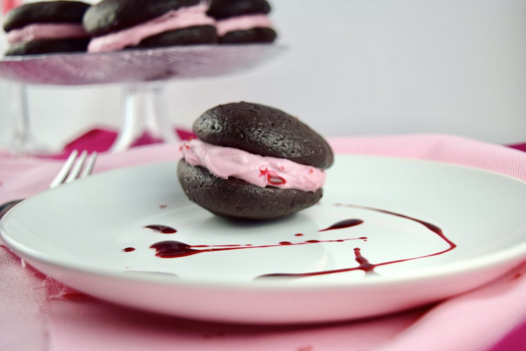Dark Chocolate Hibiscus Whoopie Pie Valentine's Day