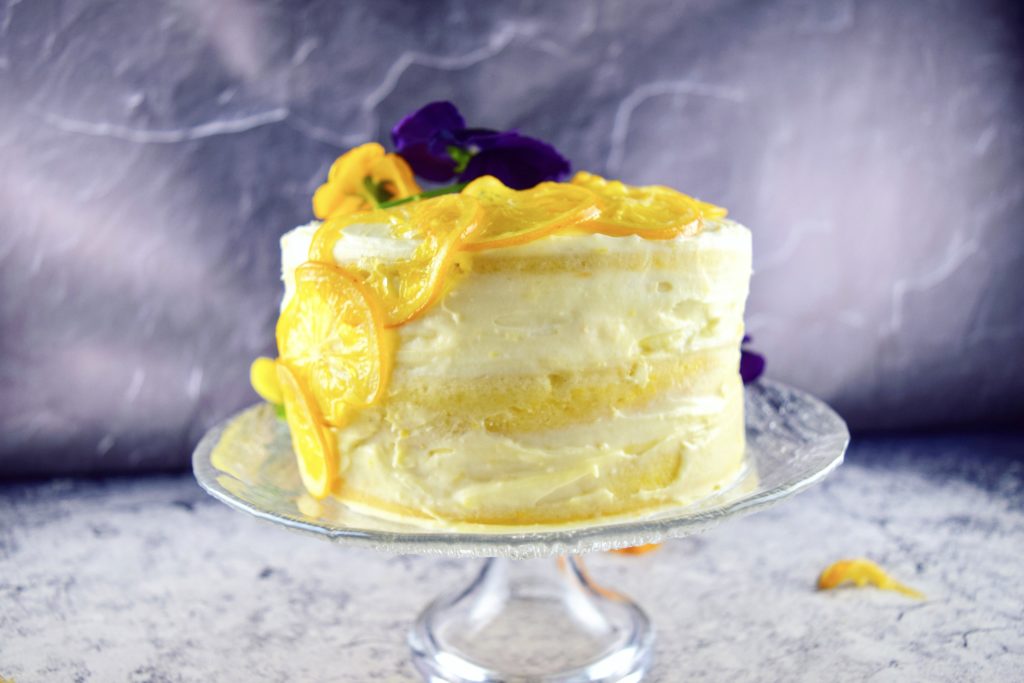 Meyer Lemon Naked Cake