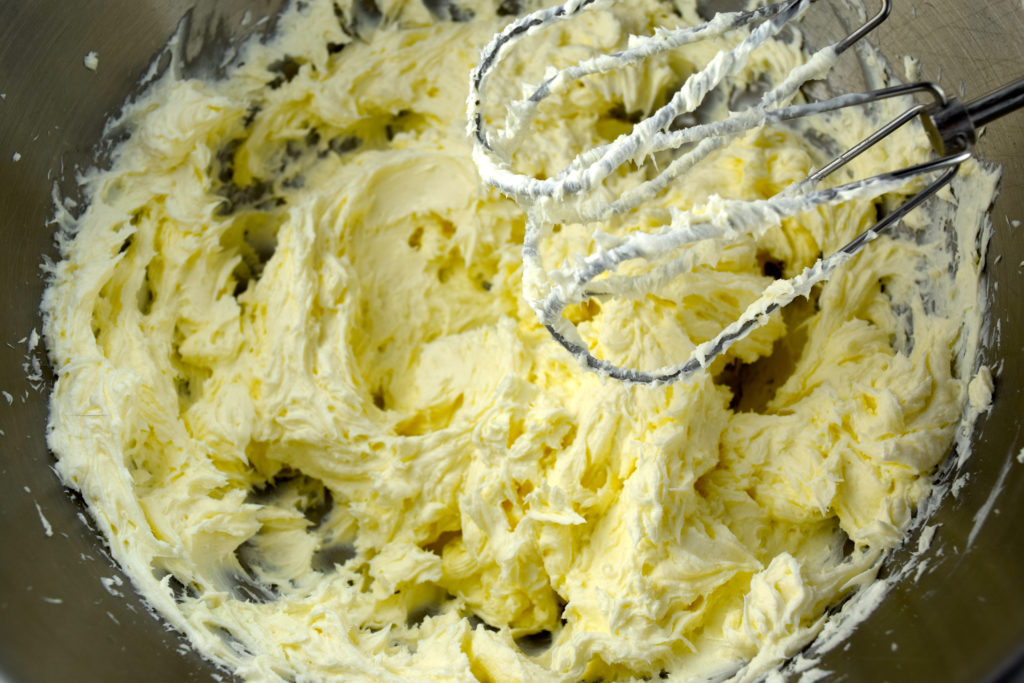 Whipped cream cheese + butter