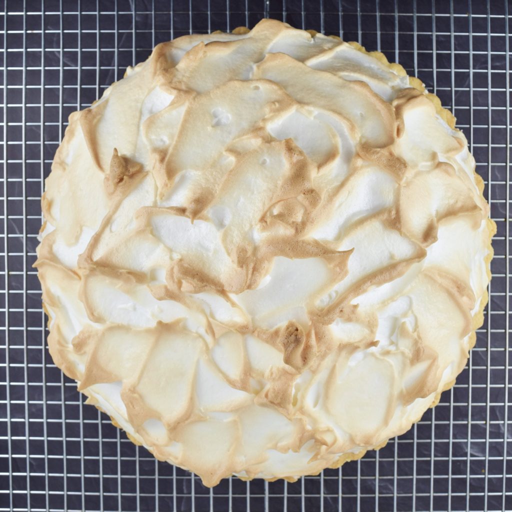 Meyer Lemon Meringue Pie Cooling