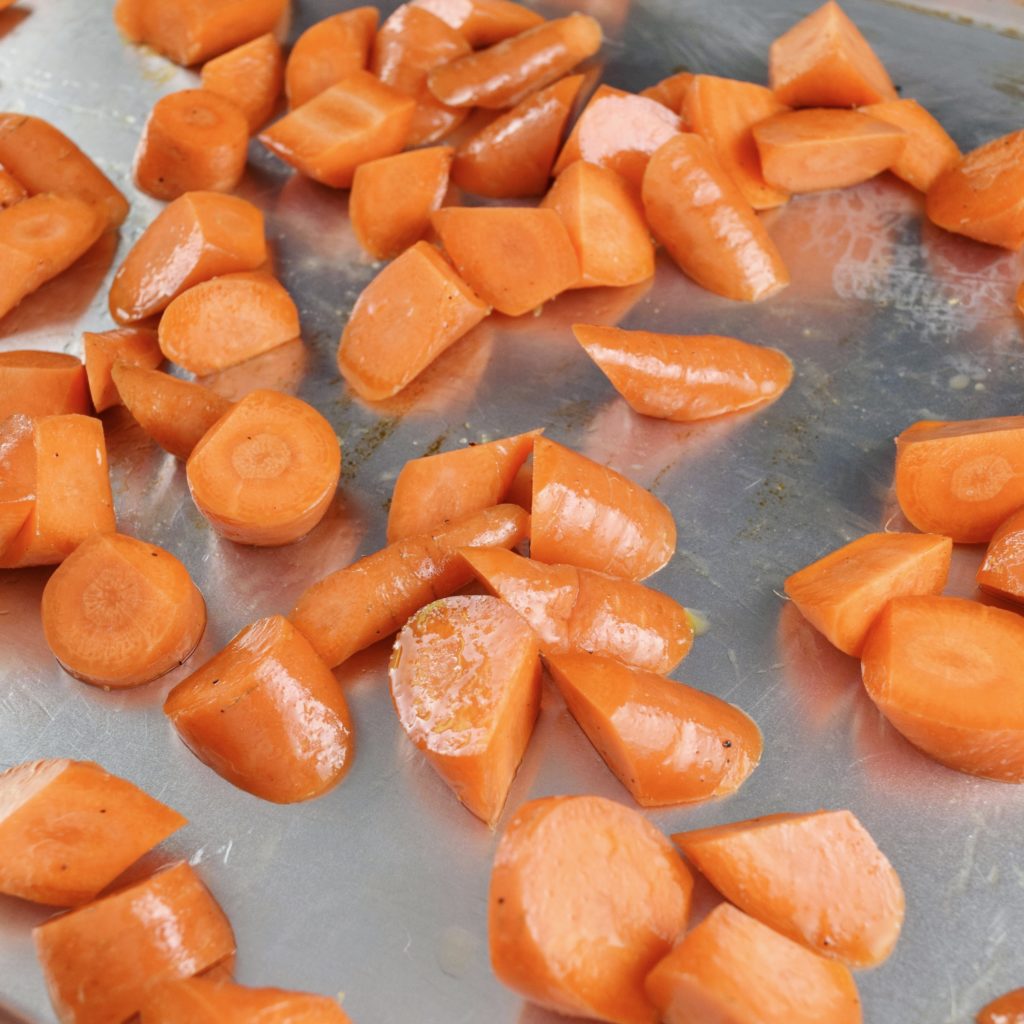 Roll Cut Carrots for Pâté