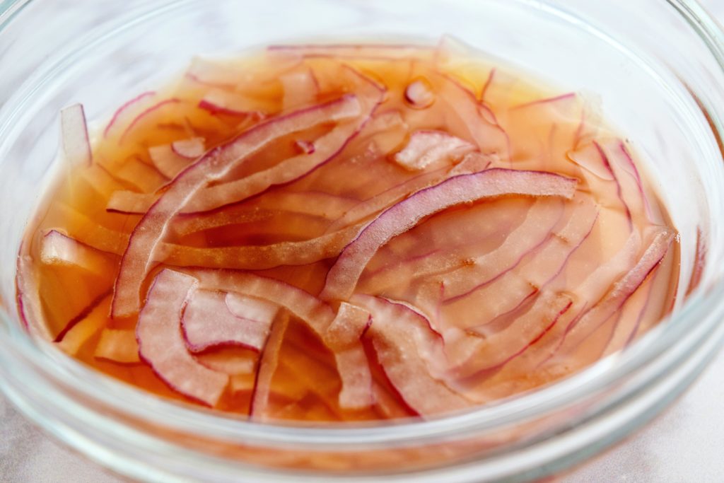 Pickling Red Onions